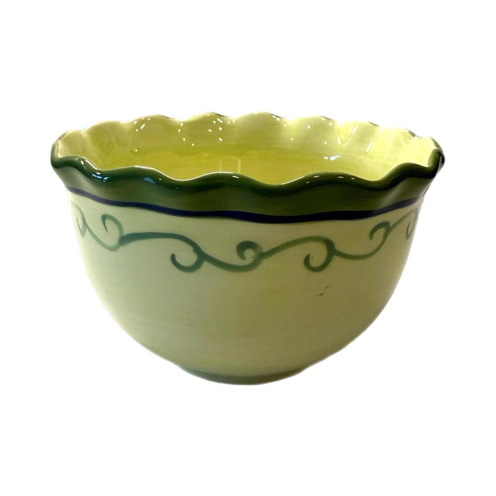 Pfaltzgraff Verona Green Scroll 6” Bowl